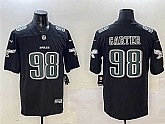 Men's Philadelphia Eagles #98 Jalen Carter Black Fashion New Vapor Untouchable Limited Stitched Jersey Dzhi,baseball caps,new era cap wholesale,wholesale hats